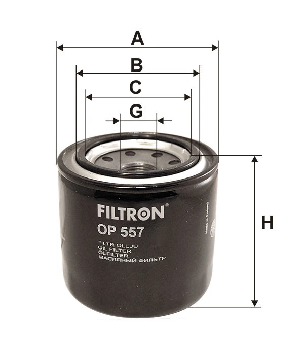 Filtr oleju  OP 557 