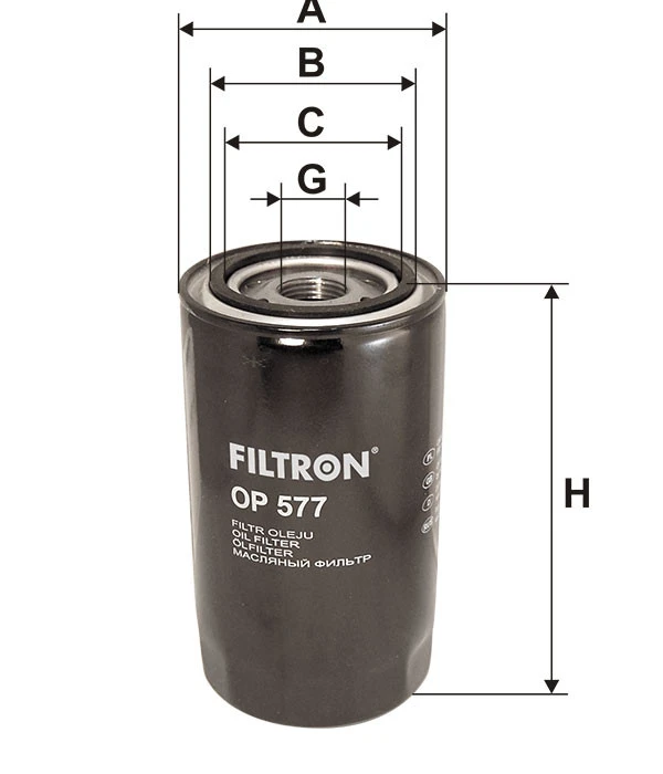 Filtr oleju  OP 577 