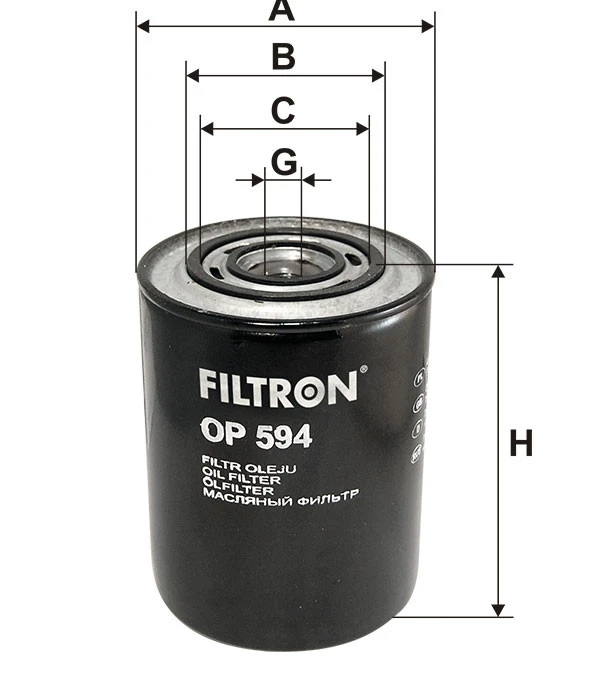 Filtr oleju  OP 594 