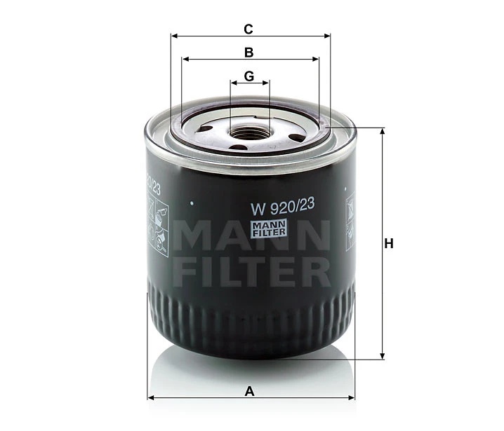 Filtr oleju  W 920/23 