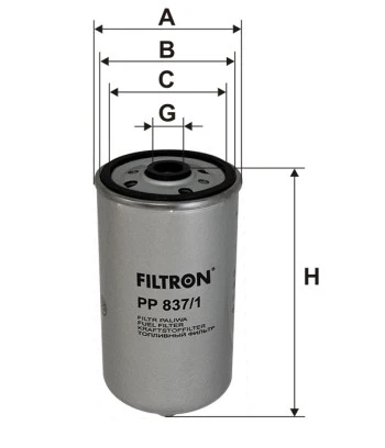 Filtr paliwa PP837/1