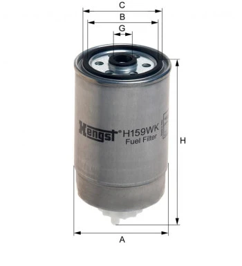 Filtr paliwa H159WK