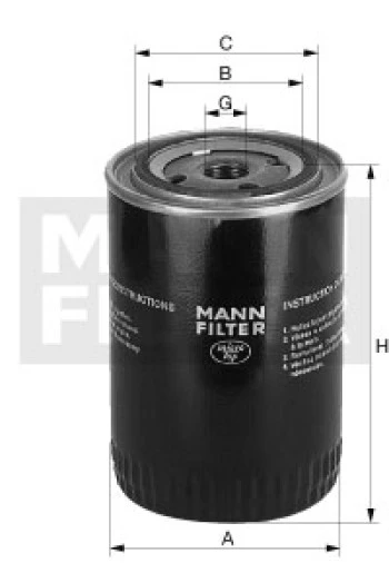 Filtr oleju W1135