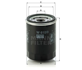 Filtr oleju W610/9