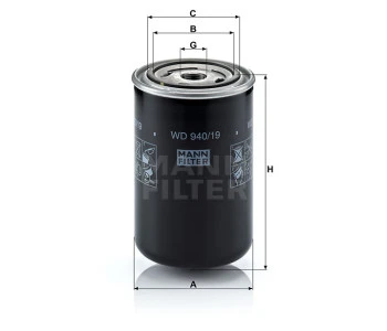 Filtr oleju WD940/19