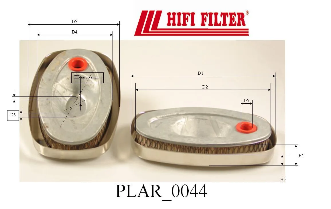 Rysunek techniczny Hifi Filter SA10090