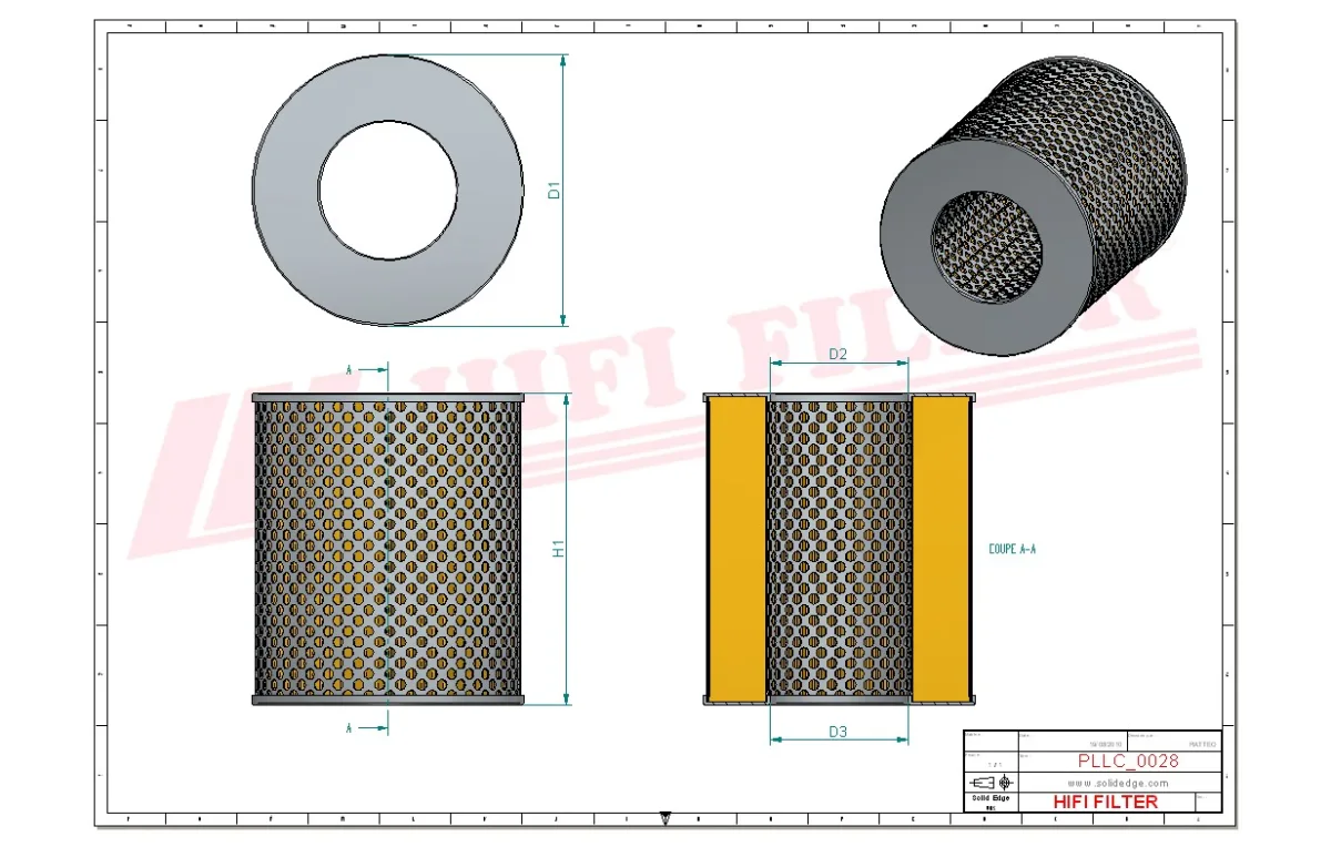 Rysunek techniczny Hifi Filter SO595