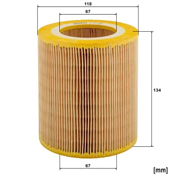 Filtr powietrza Mann Filter C1250 — zdjęcie 2