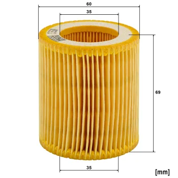 Filtr powietrza Mann Filter C630 — zdjęcie 2