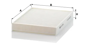 Filtr kabinowy Mann Filter CU2736-2 — zdjęcie 2
