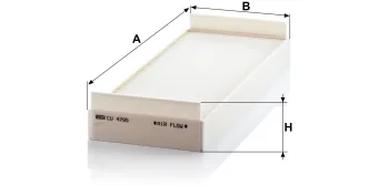 Filtr kabinowy Mann Filter CU4795 — zdjęcie 2