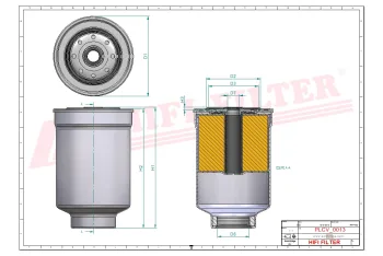 Filtr paliwa Hifi Filter FT6243 — zdjęcie 2