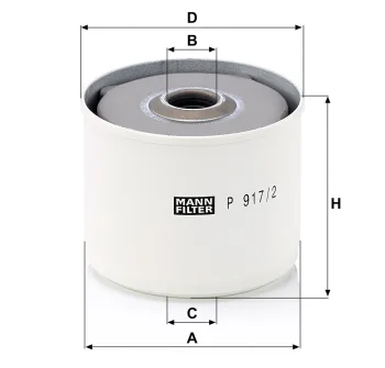 Filtr paliwa Mann Filter P917/2X — zdjęcie 2