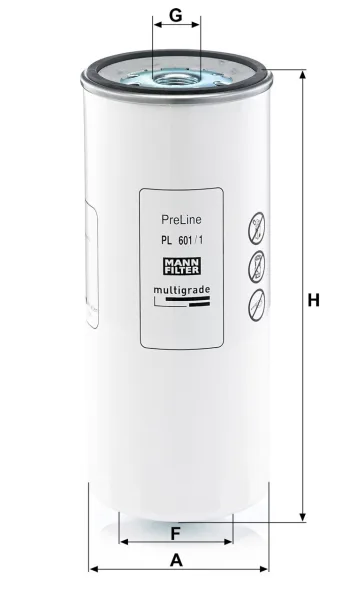 Filtr paliwa Mann Filter PL601/1 — zdjęcie 3