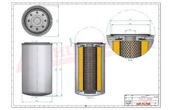 Filtr oleju Hifi Filter T3147 — zdjęcie 2