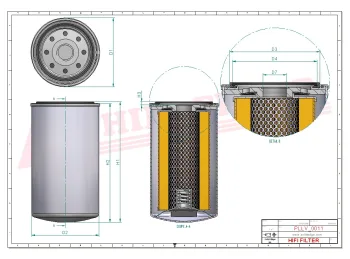 Filtr oleju Hifi Filter T8206 — zdjęcie 2