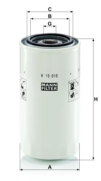 Filtr oleju Mann Filter W10010 — zdjęcie 2