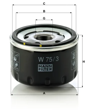 Filtr oleju Mann Filter W75/3 — zdjęcie 3