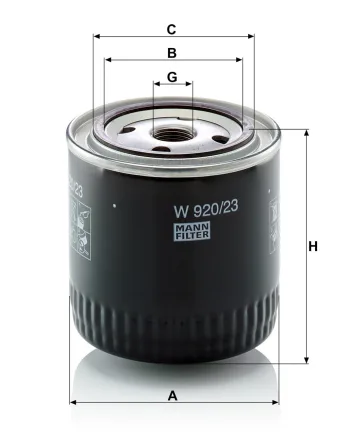 Filtr oleju Mann Filter W920/23 — zdjęcie 4