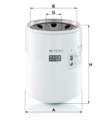 Filtr hydrauliczny Mann Filter WD13011X — zdjęcie 2