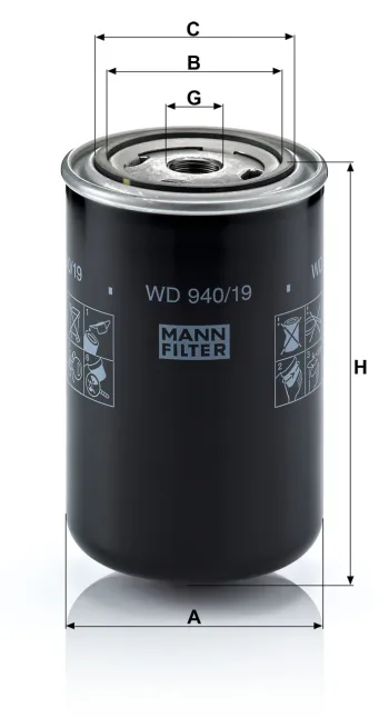 Filtr oleju Mann Filter WD940/19 — zdjęcie 3