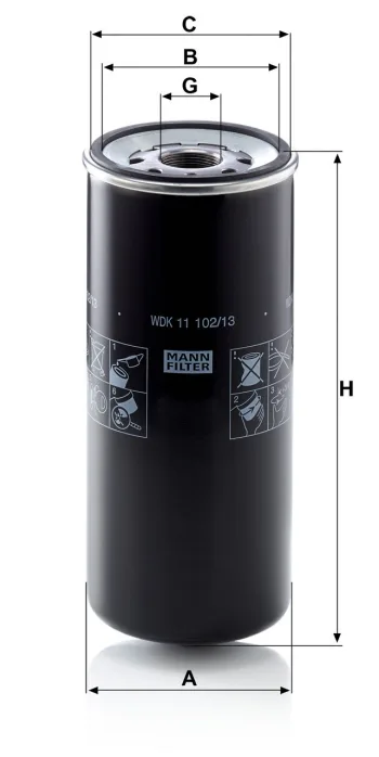 Filtr paliwa Mann Filter WDK11102/13 — zdjęcie 2