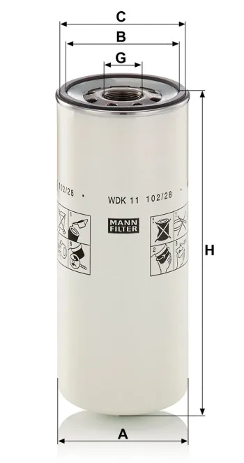 Filtr paliwa Mann Filter WDK11102/28 — zdjęcie 3
