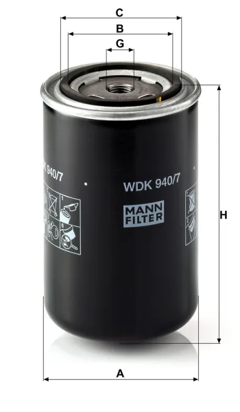 Filtr paliwa Mann Filter WDK940/7 — zdjęcie 3