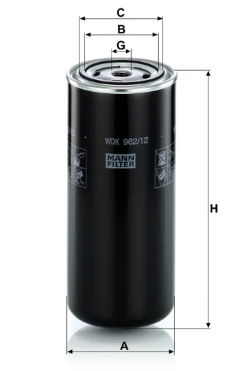 Filtr paliwa Mann Filter WDK962/12 — zdjęcie 2