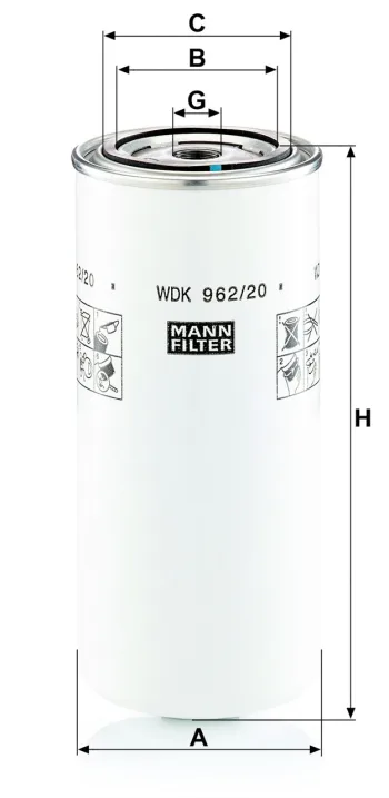 Filtr paliwa Mann Filter WDK962/20 — zdjęcie 3