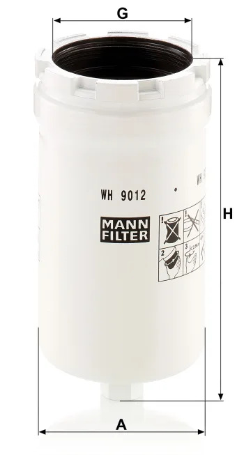 Filtr hydrauliczny Mann Filter WH9012 — zdjęcie 2