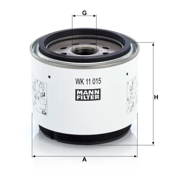 Filtr paliwa Mann Filter WK11015x — zdjęcie 2