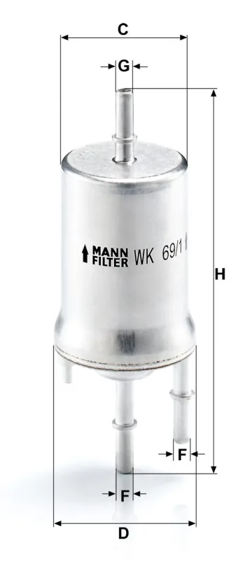 Filtr paliwa Mann Filter WK69/1 — zdjęcie 2