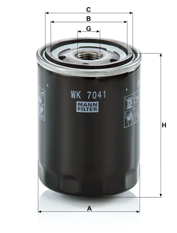 Filtr paliwa Mann Filter WK7041 — zdjęcie 2