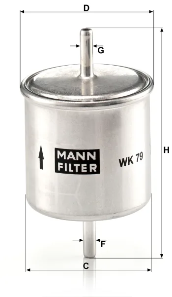 Filtr paliwa Mann Filter WK79 — zdjęcie 2