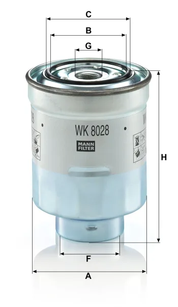 Filtr paliwa Mann Filter WK8028Z — zdjęcie 2