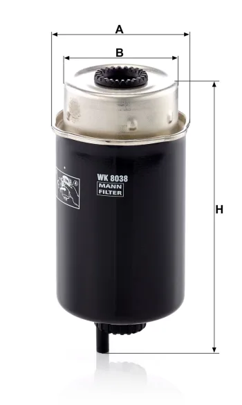 Filtr paliwa Mann Filter WK8038 — zdjęcie 2
