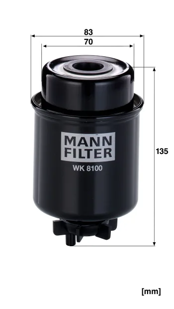 Filtr paliwa Mann Filter WK8100 — zdjęcie 2