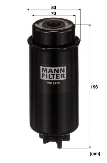 Filtr paliwa Mann Filter WK8123 — zdjęcie 2