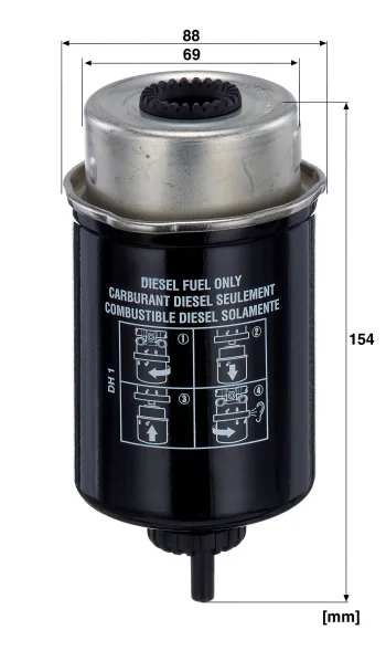 Filtr paliwa Mann Filter WK8133 — zdjęcie 2
