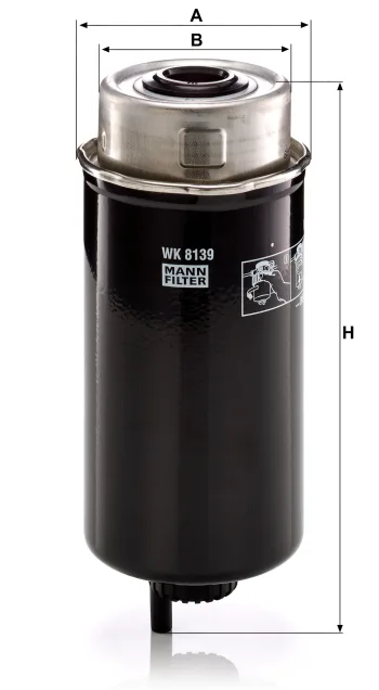 Filtr paliwa Mann Filter WK8139 — zdjęcie 2