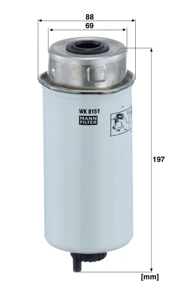 Filtr paliwa Mann Filter WK8151 — zdjęcie 2