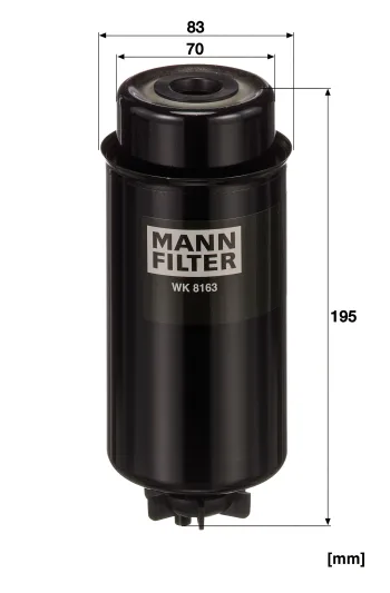 Filtr paliwa Mann Filter WK8163 — zdjęcie 2