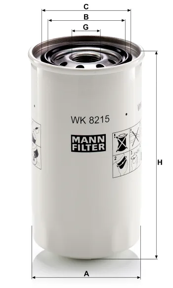 Filtr paliwa Mann Filter WK8215 — zdjęcie 2