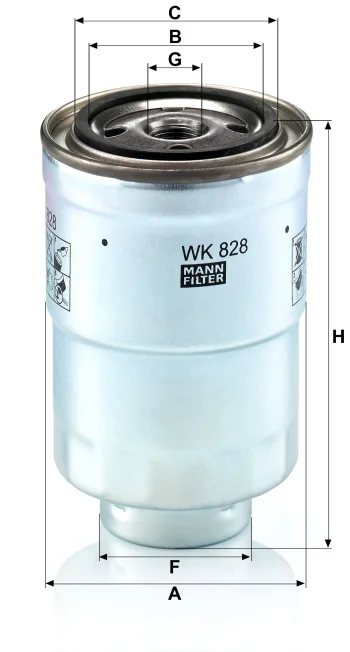 Filtr paliwa Mann Filter WK828X — zdjęcie 2