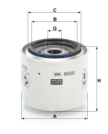 Filtr paliwa Mann Filter WK8500 — zdjęcie 2