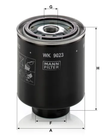 Filtr paliwa Mann Filter WK9023Z — zdjęcie 2