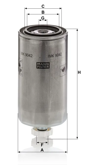 Filtr paliwa Mann Filter WK9042x — zdjęcie 2