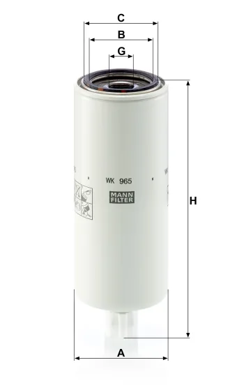Filtr paliwa Mann Filter WK965x — zdjęcie 2