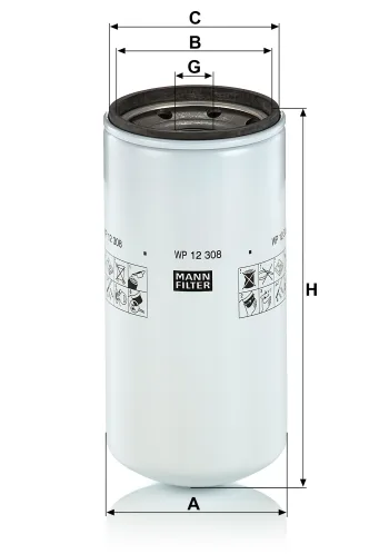 Filtr oleju Mann Filter WP12308 — zdjęcie 2